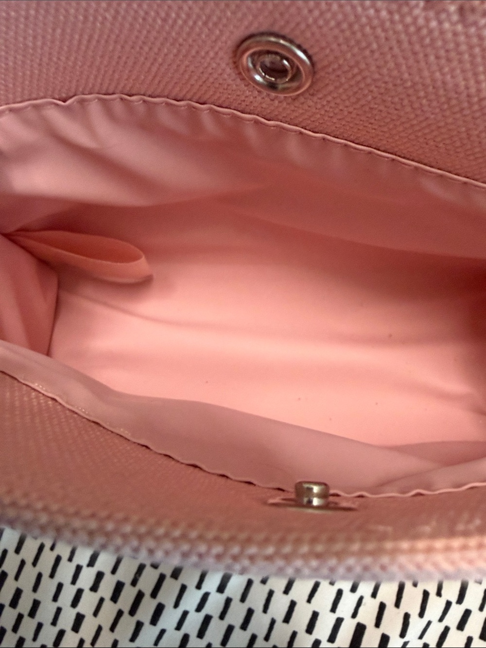 Dior Pink Embossed CD Canvas Makeup pouch - Picture 3 of 3